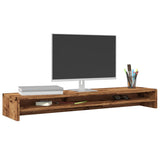 Vidaxl Monitor Standard 100x24x13 cm verarbeitetes Holz Oldholz gefärbt