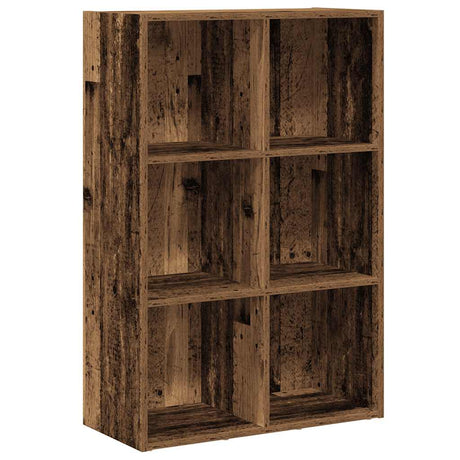 Vidaxl boekenkast dressoir 66x30x98 cm bewerkt hout oud houtkleurig