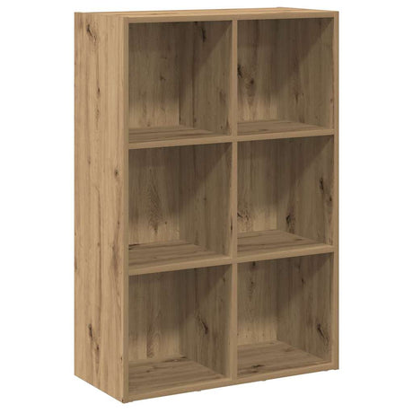 Vidaxl boekenkast dressoir 66x30x98 cm bewerkt hout artisanaal eiken
