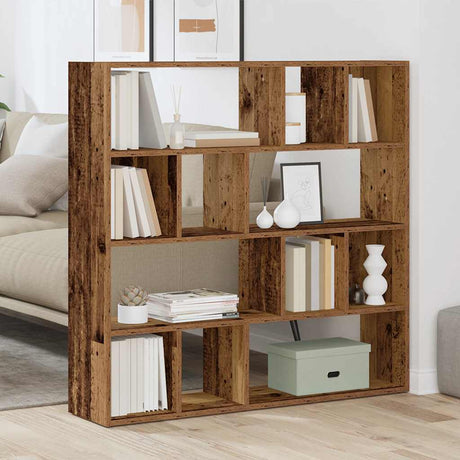 Vidaxl boekenkast kamerscherm 105x24x102 cm oud houtkleurig
