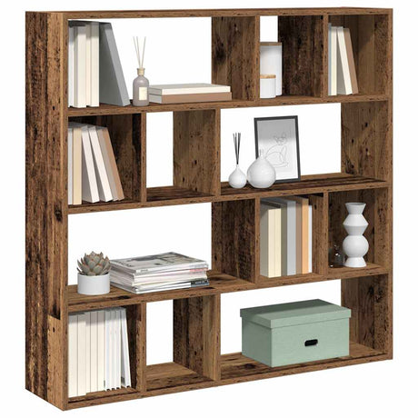 Vidaxl boekenkast kamerscherm 105x24x102 cm oud houtkleurig