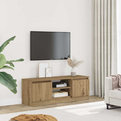 Vidaxl tv-meubel 102x30x36 cm bewerkt hout artisanaal eikenkleur