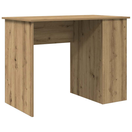 Vidaxl bureau 100x55x75 cm bewerkt hout artisanaal eikenkleur