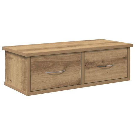 Vidaxl wandkast 60x26x18,5 cm bewerkt hout artisanaal eikenkleur