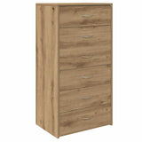 Vidaxl dressoir met 6 lades 50x34x96 cm bewerkt hout artisanaal eiken