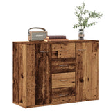 Vidaxl dressoir 88x30x64 cm bewerkt hout oud houtkleurig