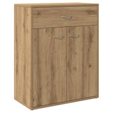 Vidaxl dressoir 60x30x75 cm bewerkt hout artisanaal eikenkleurig