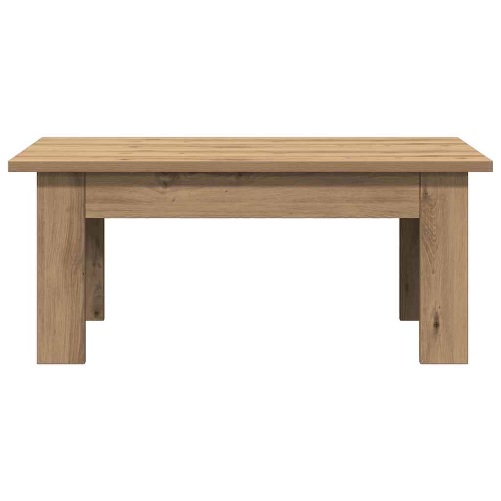 Vidaxl salontafel 100x60x42 cm bewerkt hout artisanaal eikenkleur
