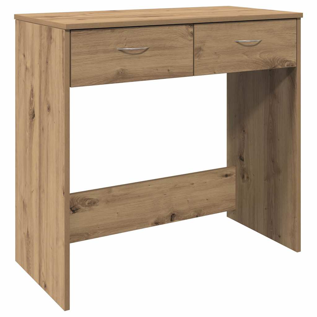 Vidaxl bureau 80x40x75 cm bewerkt hout artisanaal eikenkleurig