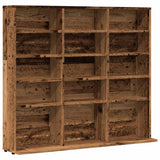 Vidaxl cd-kast 100x23x89,5 cm bewerkt hout oud houtkleurig