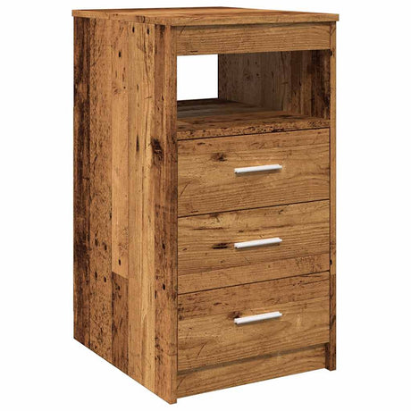Vidaxl ladekast 40x50x76 cm bewerkt hout oud houtkleurig