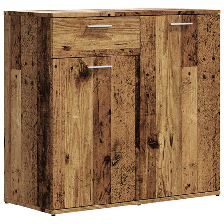 Vidaxl dressoir 80x36x75 cm bewerkt hout oud houtkleurig