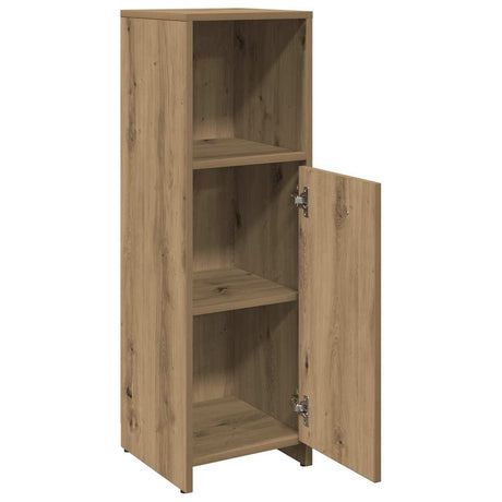 Vidaxl badkamerkast 30x30x95 cm bewerkt hout artisanaal eikenkleur