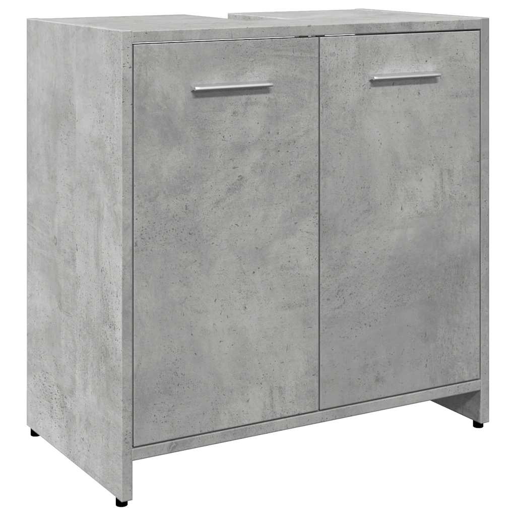 Vidaxl wastafelkast 60x33x60 cm bewerkt hout betongrijs