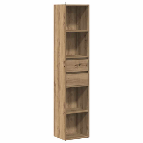 Vidaxl boekenkast 36x30x171 cm bewerkt hout artisanaal eikenkleur