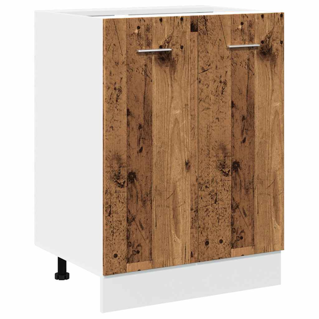 Vidaxl onderkast lyon 60x46x81,5 cm bewerkt hout oud houtkleurig