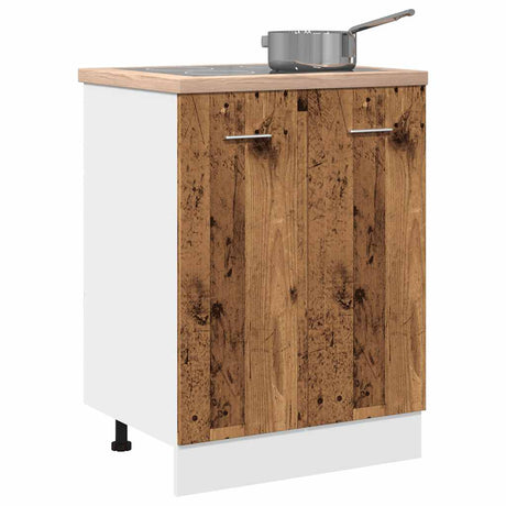 Vidaxl onderkast lyon 60x46x81,5 cm bewerkt hout oud houtkleurig