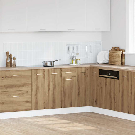 Vidaxl onderkast met lade lyon 30x46x81,5 cm bewerkt hout artisanaal eiken