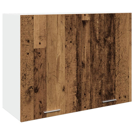 Vidaxl bovenkast lyon 80x31x60 cm bewerkt hout oud houtkleurig