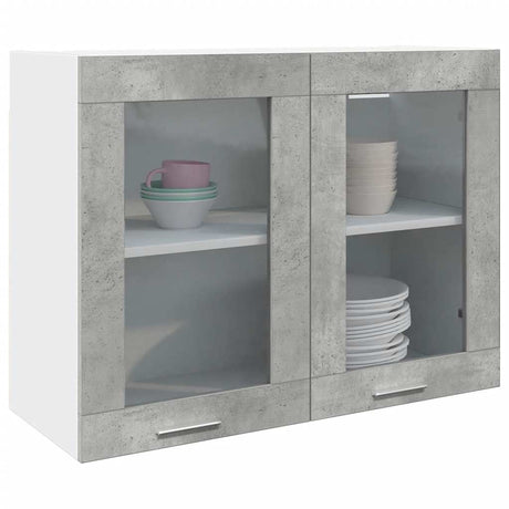Vidaxl bovenkast lyon 80x31x60 cm betongrijs