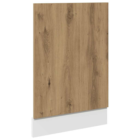 Vidaxl vaatwasserpaneel lyon 45x3x67 cm bewerkt hout artisanaal eiken