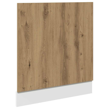 Vidaxl vaatwasserpaneel lyon 60x1,5x67 cm bewerkt hout artisanaal eiken