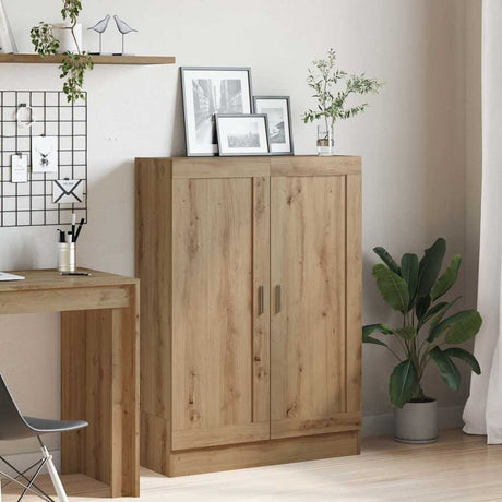 Vidaxl boekenkast 82,5x30,5x115 cm bewerkt hout artisanaal eikenkleur