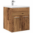 Vidaxl wastafelkast 41x38,5x46 cm bewerkt hout oud houtkleurig