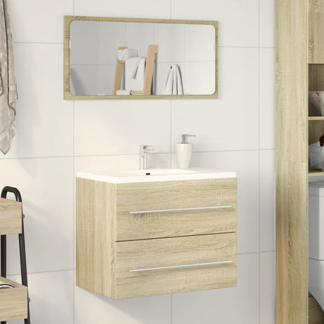 Vidaxl wastafelkast 60x38,5x48 cm spaanplaat sonoma eikenkleurig
