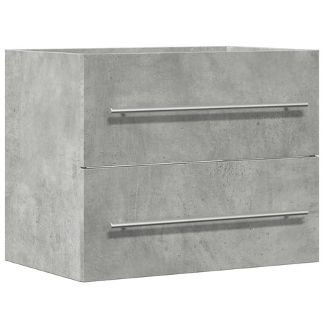 Vidaxl wastafelkast 60x38,5x48 cm spaanplaat betongrijs