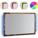 Vidaxl badkamerspiegel met led 60x8,5x38 cm oud houtkleurig