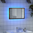 Vidaxl badkamerspiegel met led 60x8,5x38 cm oud houtkleurig