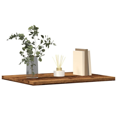 Vidaxl wandschappen 4 st 40x30x1,5 cm bewerkt hout oud houtkleurig