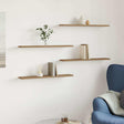Vidaxl wandschappen 4 st 60x10x1,5 cm bewerkt hout artisanaal eiken