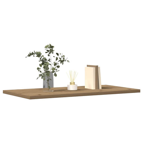Vidaxl wandschappen 4 st 60x30x1,5 cm bewerkt hout artisanaal eiken