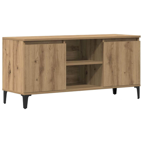 Vidaxl tv-meubel 102x35x50 cm bewerkt hout artisanaal eikenkleur