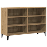 Vidaxl dressoir 103,5x35x70 cm bewerkt hout artisanaal eikenkleurig