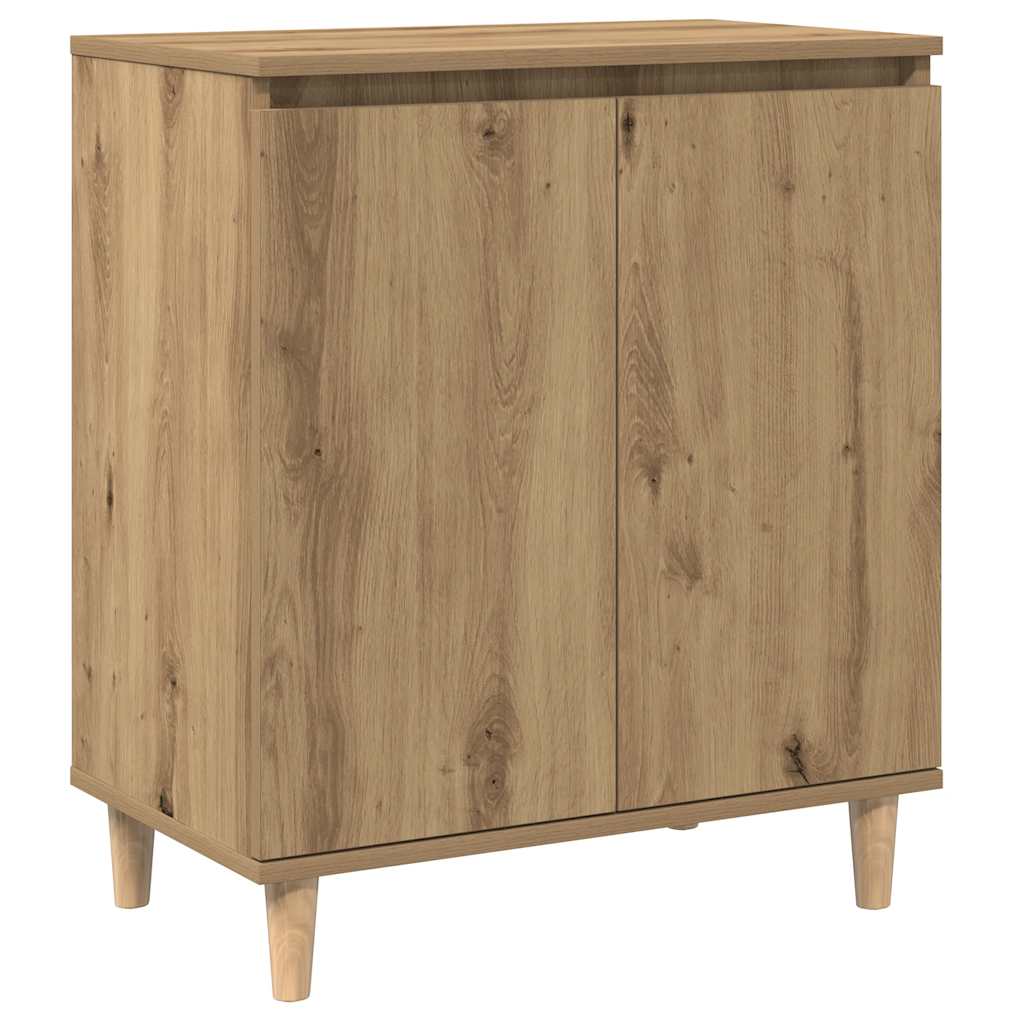 Vidaxl dressoir 60x35x70 cm bewerkt hout artisanaal eikenkleur
