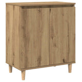 Vidaxl dressoir 60x35x70 cm bewerkt hout artisanaal eikenkleur