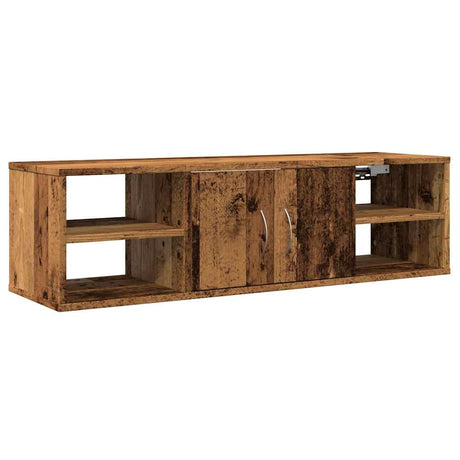 Vidaxl wandkast 101x30x29 cm bewerkt hout oud houtkleurig