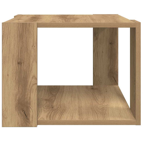 Vidaxl salontafel 40x40x30 cm bewerkt hout artisanaal eikenkleur
