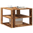 Vidaxl salontafel 58x58x40 cm bewerkt hout oud houtkleurig