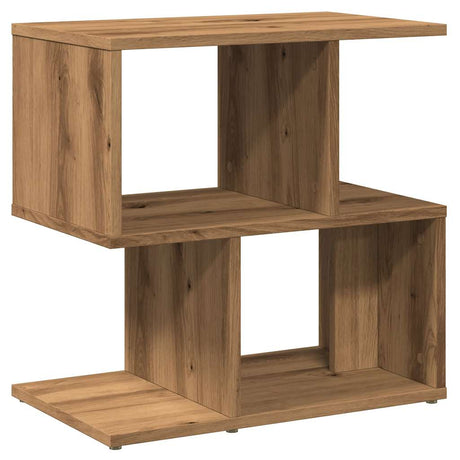 Vidaxl nachtkastje 50x30x51,5 cm bewerkt hout artisanaal eikenkleur