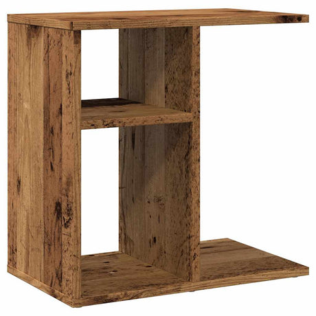 Vidaxl bijzettafel 50x30x50 cm bewerkt hout oud houtkleurig