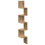 Vidaxl hoekwandschap 20x20x127,5 cm bewerkt hout artisanaal eiken