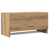 Vidaxl kledingkast 70x32,5x35 cm bewerkt hout artisanaal eikenkleur