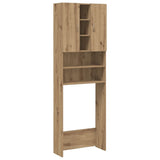 Vidaxl washing machine cabinet 64x25.5x190 cm Artisanal oak color