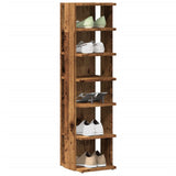 VidaXL shoe cabinet 28x27x102 cm processed wood old wood -colored