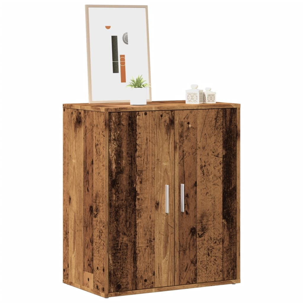 VIDAXL -Schuhschrank 60x35x70 cm verarbeitetes Holz Oldholz -gelöscht