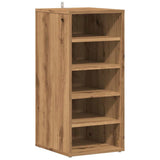 Vidaxl schoenenkast 32x35x70 cm bewerkt hout artisanaal eikenkleur